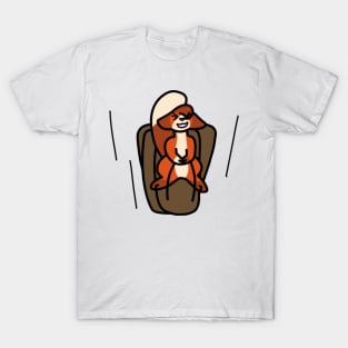 Squirrelpaw goes sledding T-Shirt